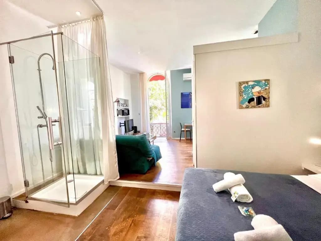 ApartHotel Riviera - Grimaldi Coeur de Ville - Terrasse Esprit - Large Studio AC with bigger South Terrace - Hyper Centre...