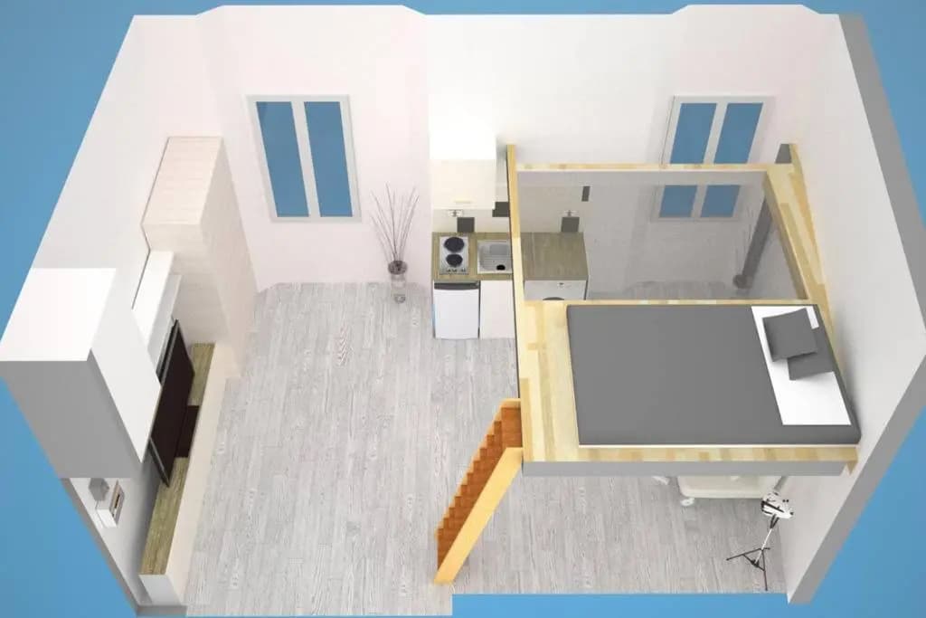 GregBnb-com - Filet suspendu ! - PARKING INCLUS - CLIMATISÉ - WIFI -15min Gare - Photo 5