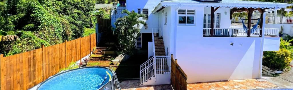 Villa T3 duplex paisible avec piscine et vue mer,rocher du diamant - Photo 2