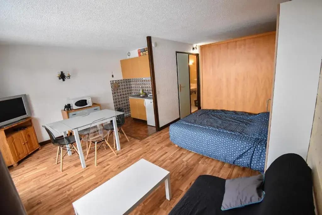 Le Relai S34 - Grand et lumineux studio avec coin montagne 4-6 pers, 50m des pistes, grand balcon exposé SUD, DRAPS NON CO...