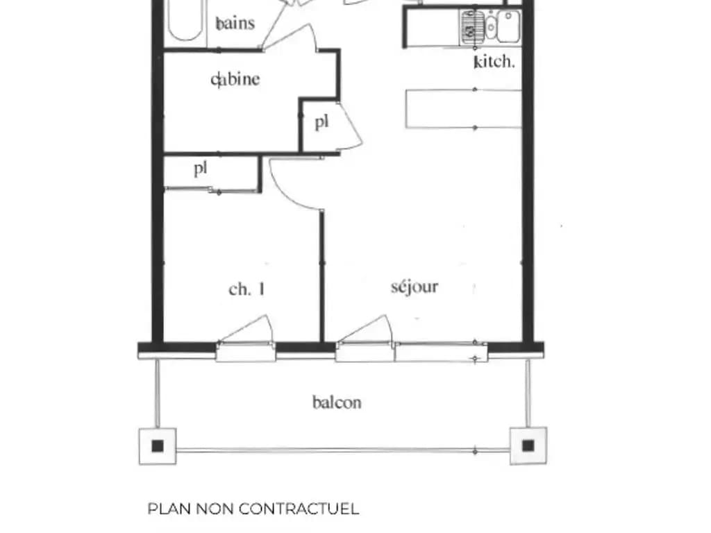 Appartement Les Menuires, 2 pièces, 4 personnes - FR-1-452-15 - Miniature 8