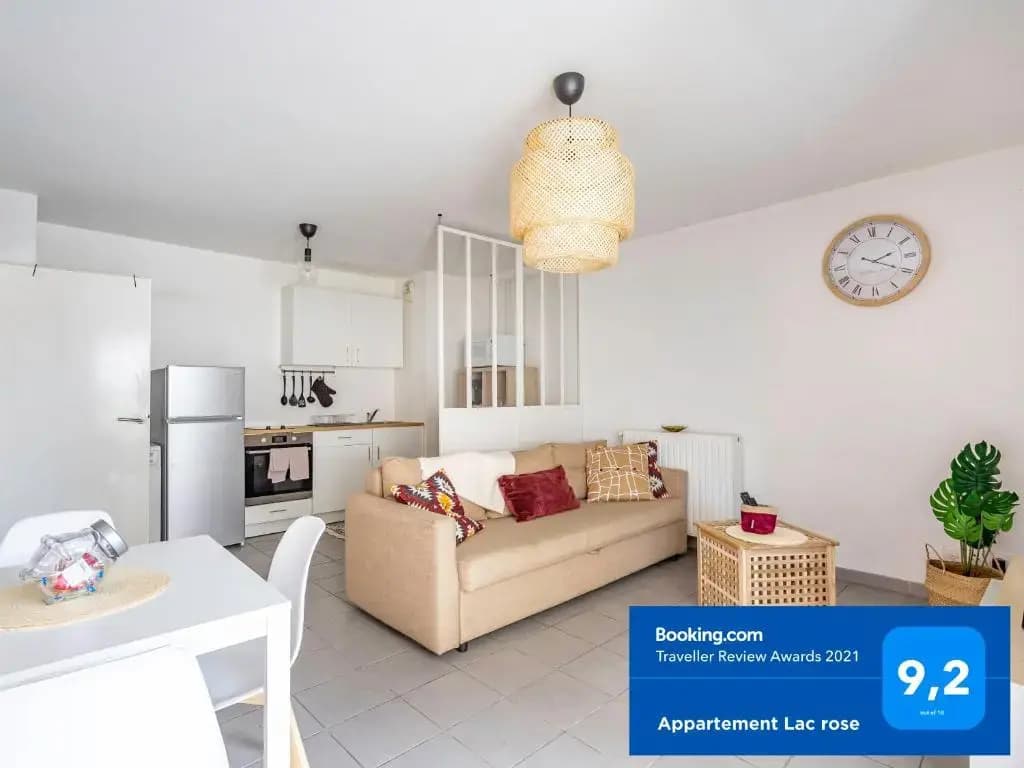 Appartement Lac rose - Parking, Métro, jusqu'à 4 personnes - Photo 3