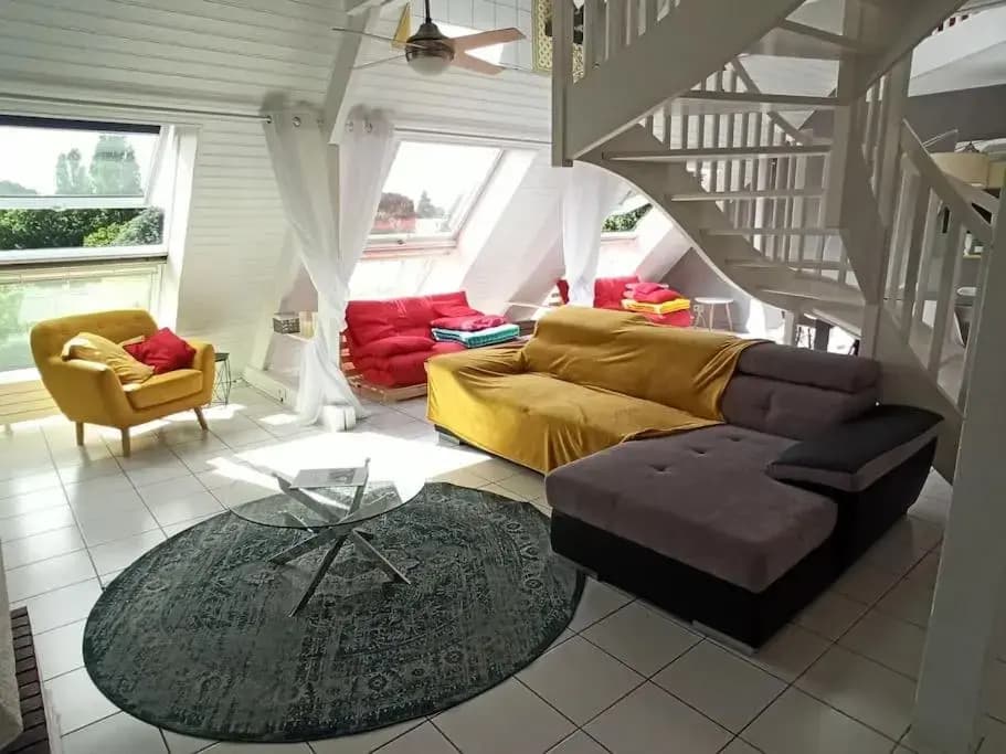 Superbe Loft 90m² Proche Parc Expo Nantes (6p) - Miniature 6