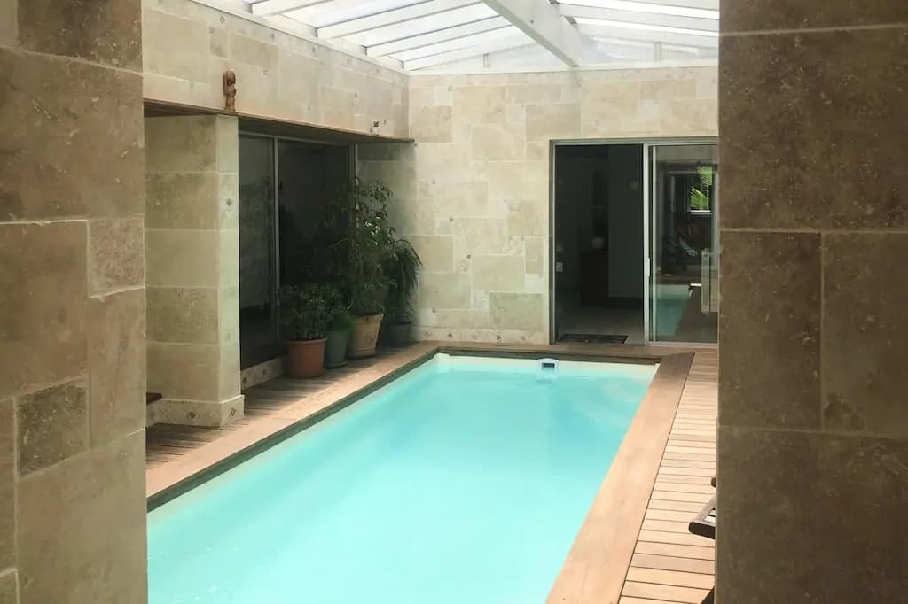 Holiday Home With Indoor Pool, Le Porge - Miniature 6