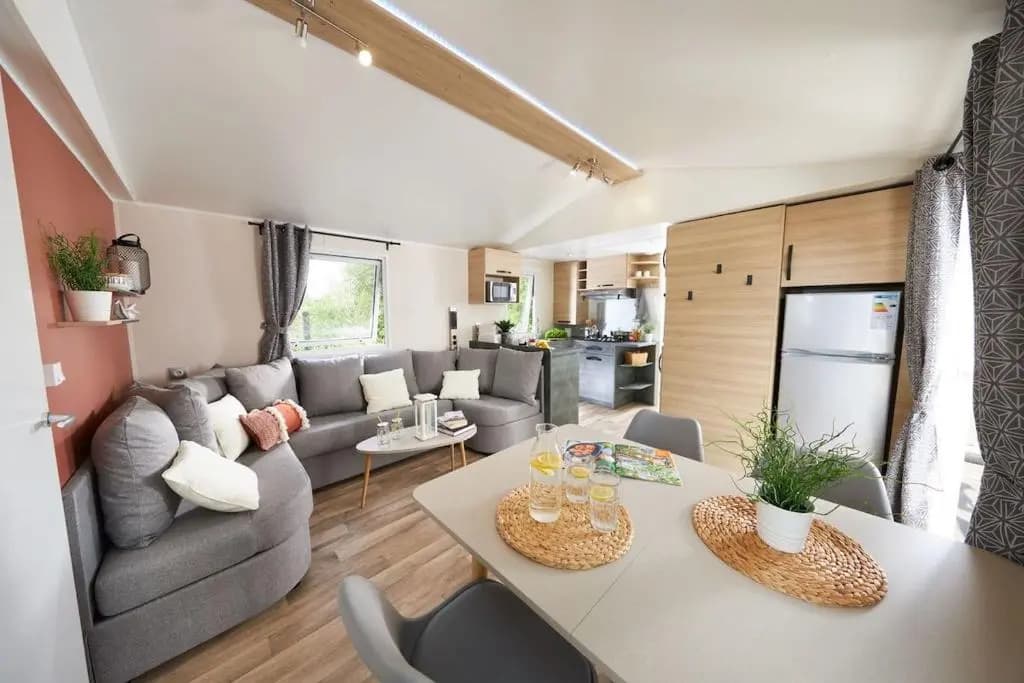 Mobil home 3 chambres 2 salles de bains au camping 4 étoiles MH276 aux charmettes - Photo 3