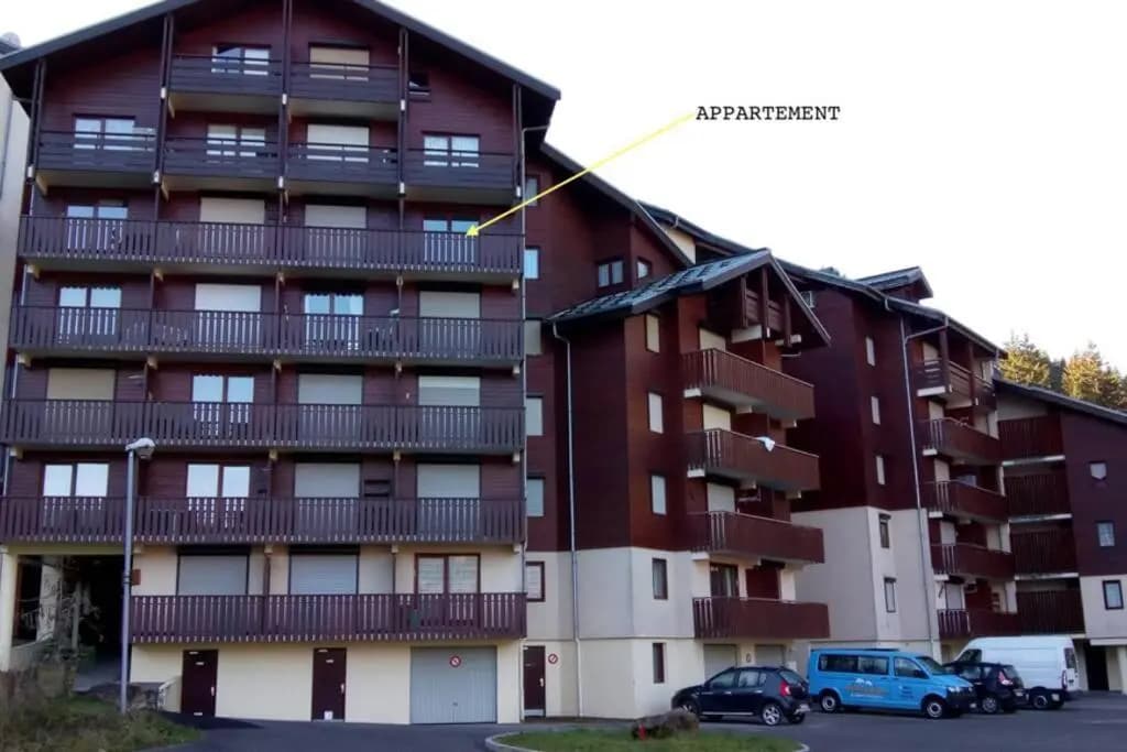 Au Pied des Pistes B31, Chaleureux studio 4 pers, vue sur la vallée imprenable avec WIFI, DRAPS NON COMPRIS - Photo 1