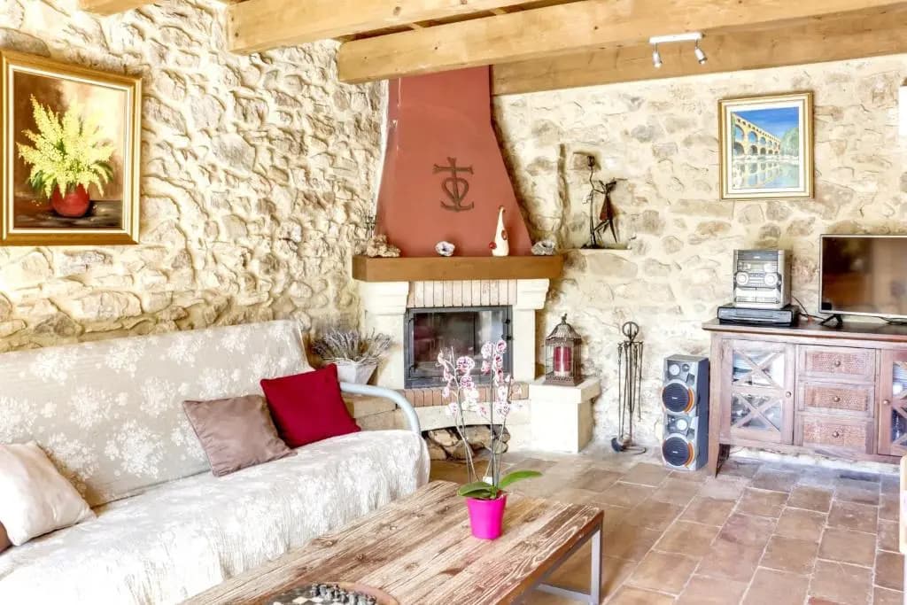 Maison d'une chambre avec piscine partagee terrasse amenagee et wifi a Pougnadoresse - Miniature 8