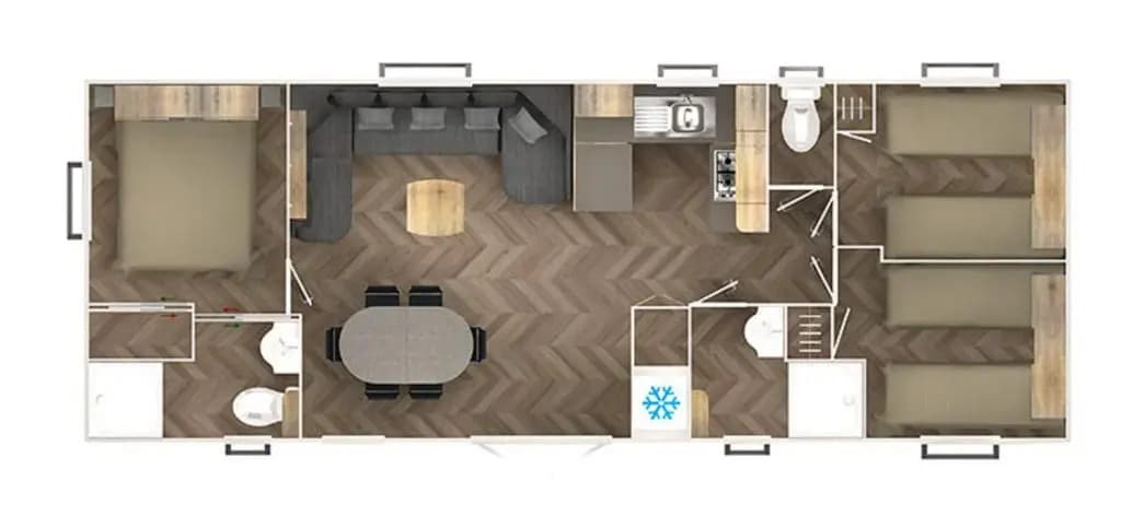 Bungalow de 3 chambres a Saint Brevin les Pins a 500 m de la plage avec piscine partagee et jardin clos - Miniature 6