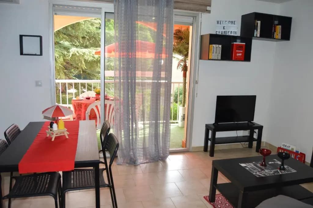 Le Paradis à Canet - Superbe T2 piscine, tennis, climatisation, parking privé - Miniature 6