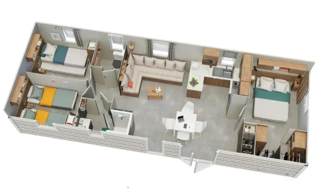 Mobil home 8 personnes - Photo 3