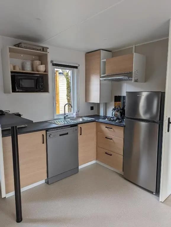 200m de la plage Mobil Home LUXE Neuf 42m2 3 chambres Camping 5 Etoiles Mayotte Biscarrosse Koyobalys - Miniature 8