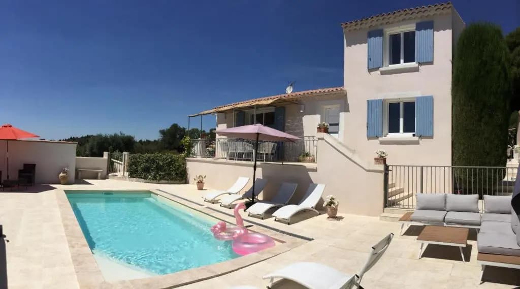 Agréable Location Vacances Climatisée, Piscine Chauffée, Proche du Centre D'Aureille À Pieds, Jolie Vue - 8 Prs- Ls2-287-L...