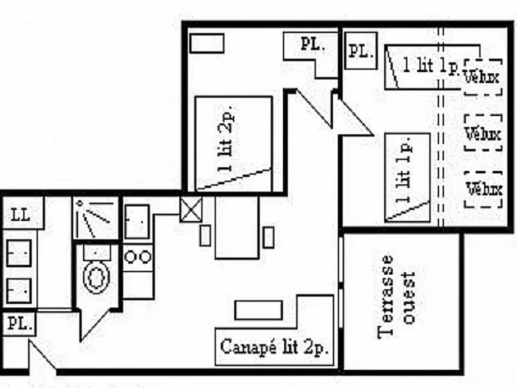 Studio Méribel, 1 pièce, 4 personnes - FR-1-411-435 - Photo 1