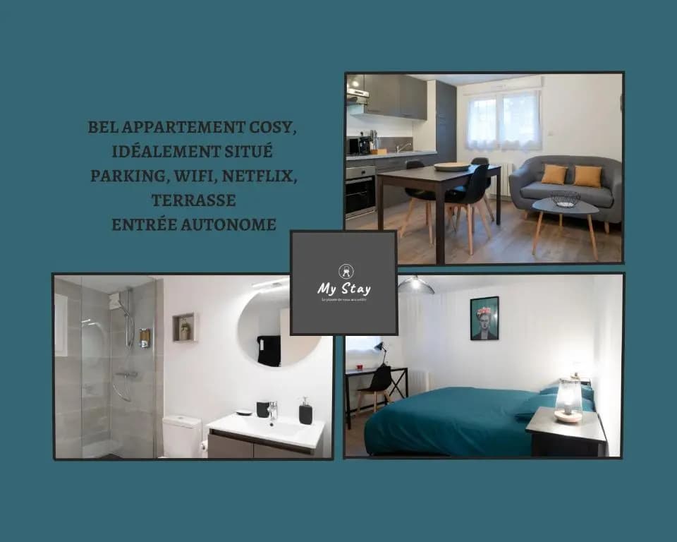 Bel appartement idéalement placé Saint-Brieuc, wifi, parking gratuit - Photo 2