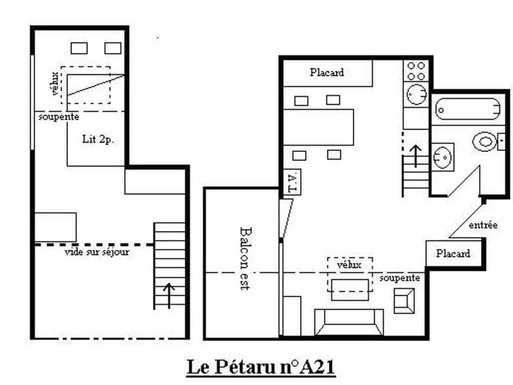 Appartement Méribel, 1 pièce, 4 personnes - FR-1-180-15 - Photo 1
