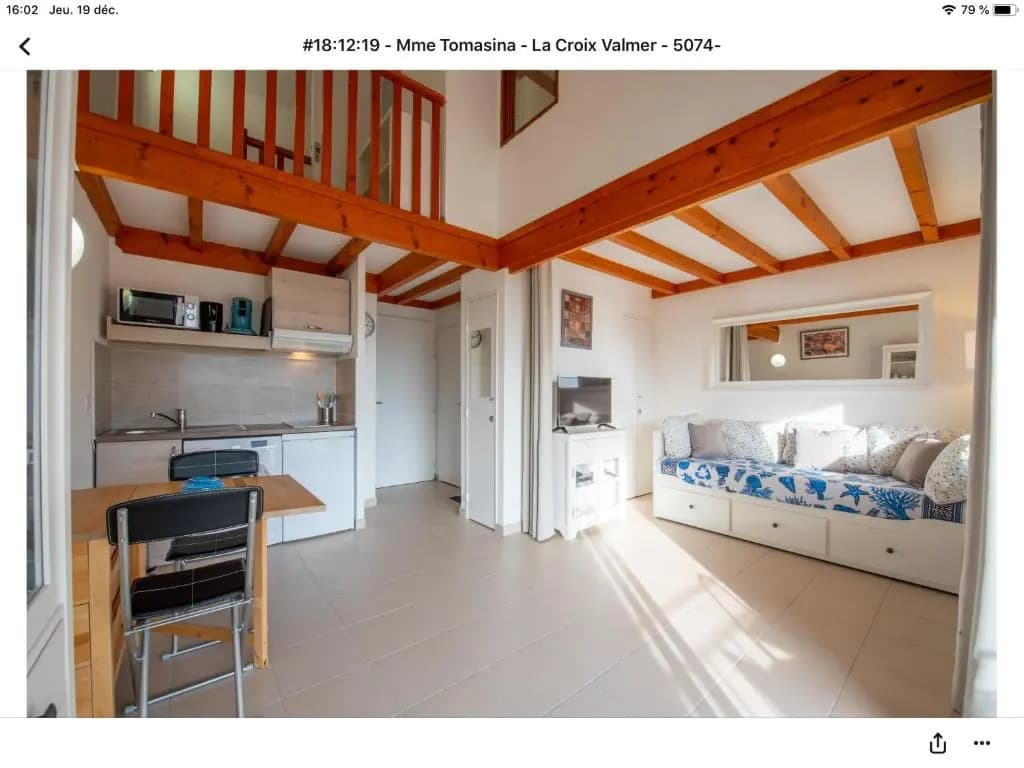 Superbe appartement T1 duplex,vue mer - Photo 1