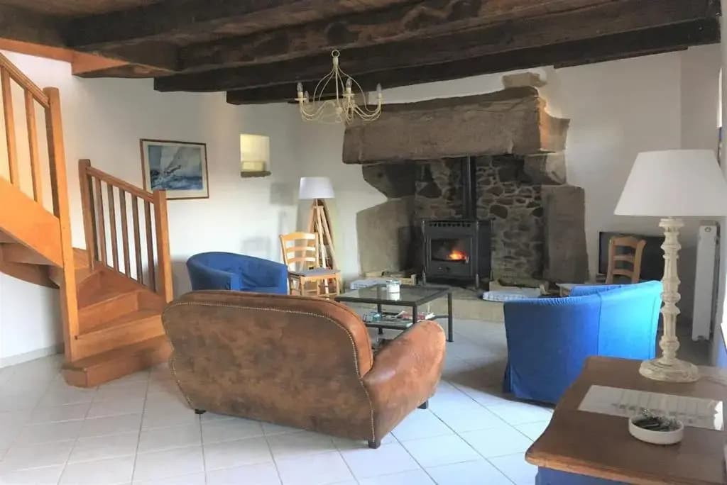 Maison bretonne rénovée WIFI avec grand jardin à TREBEURDEN - Réf 675 - Miniature 6