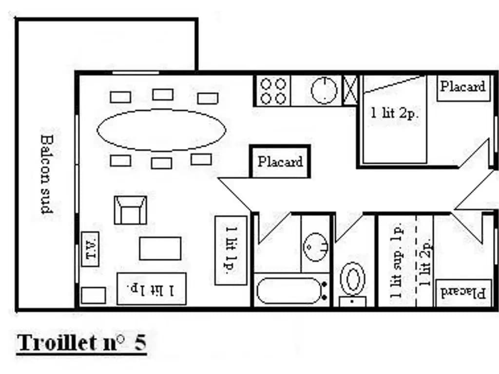 Appartement Méribel, 3 pièces, 6 personnes - FR-1-180-122 - Photo 1