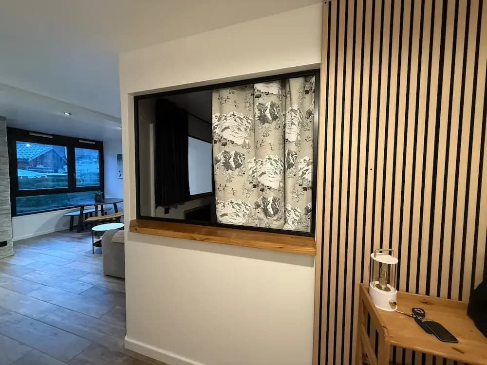 Appartement 1 chambre Les Houches aux pieds des pistes vue montagne - Photo 3