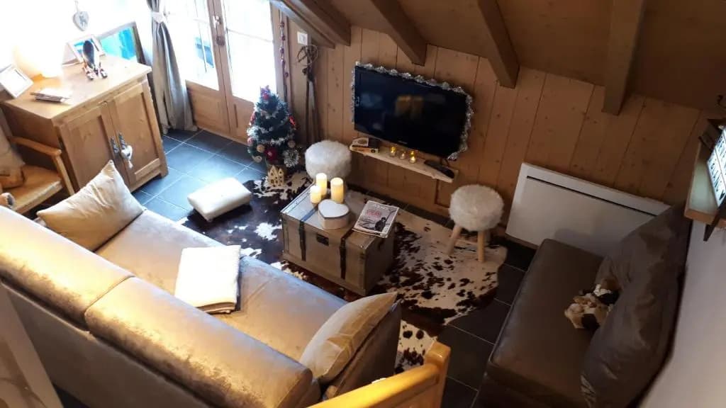 Duplex 6-8 pers, avec garage, WIFI, calme, proche des pistes, top équipé et linges fournis, vue magnifique - Miniature 6