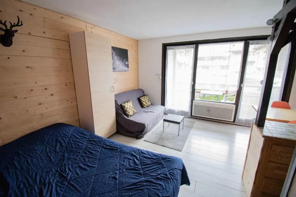 Relai S11 Grand et lumineux studio avec coin montagne 4-6 pers, 30m des pistes, grand balcon, DRAPS NON COMPRIS - Photo 4