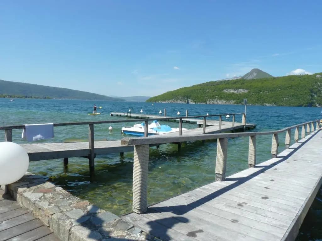la baie des voiles ,vue lac d'Annecy ,plage privée - Miniature 6