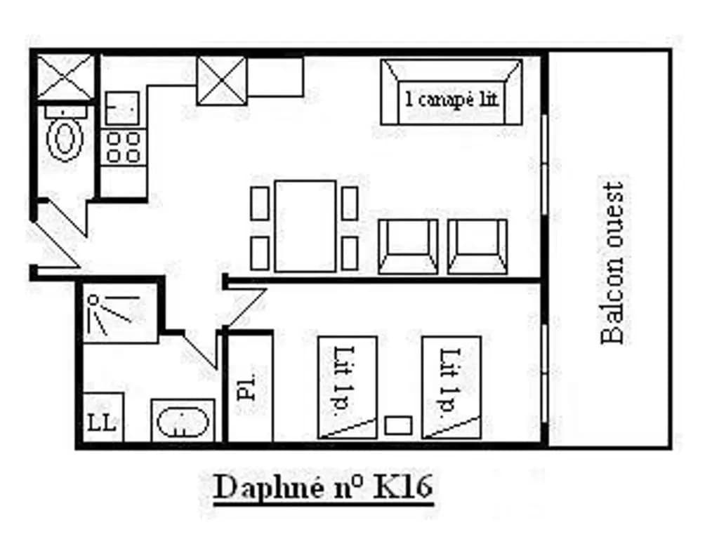 Appartement Méribel, 2 pièces, 4 personnes - FR-1-180-83 - Photo 1