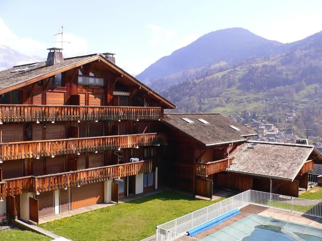 Appartement d'une chambre a Saint Gervais les Bains a 100 m des pistes avec vue sur la ville piscine partagee et balcon -...