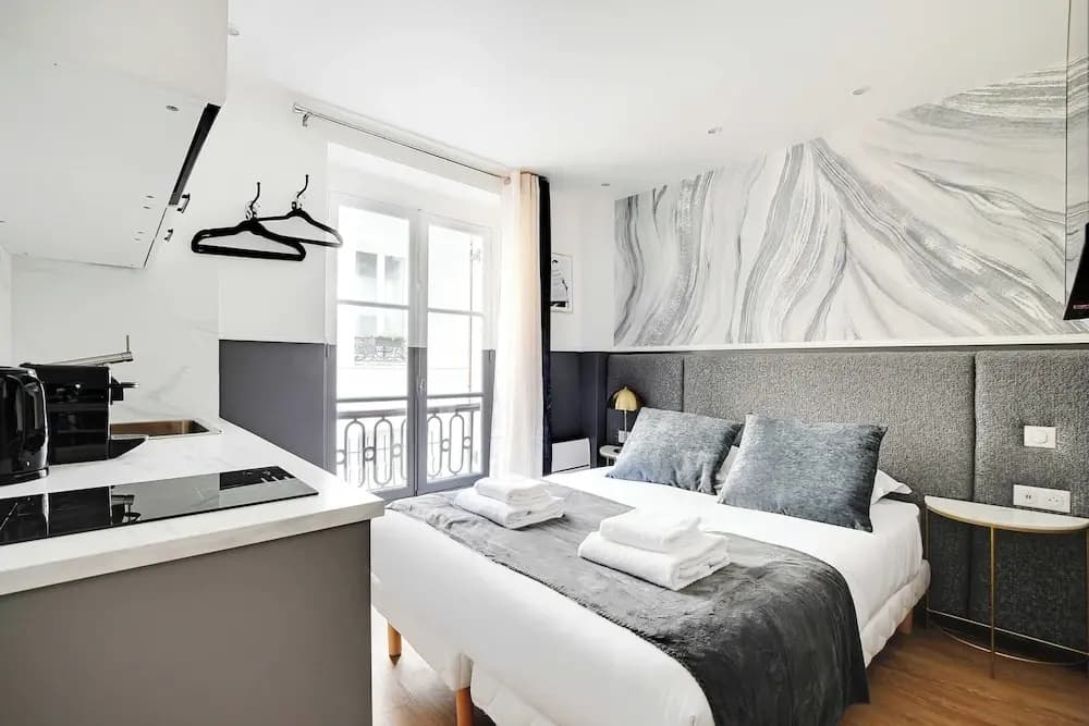 Modern Studio for 2P With A/C - Near Montmartre - Photo 4