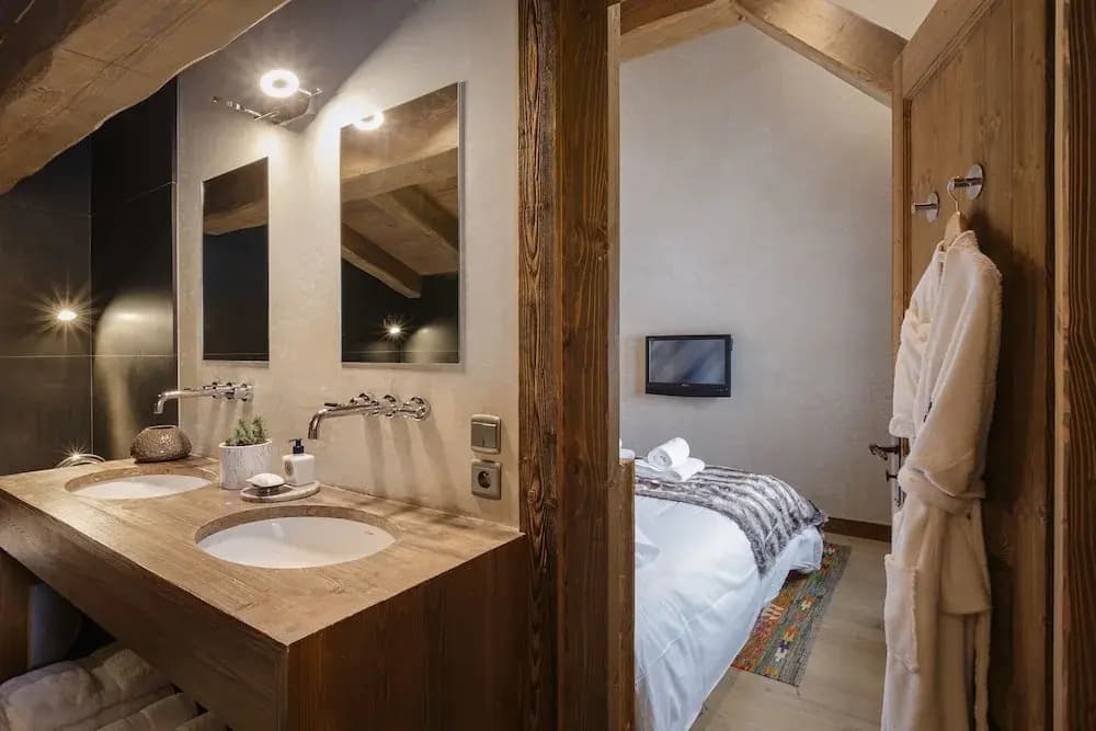 Chalet Hermine 5 Hot Tub and Sauna Les Chosalets - Miniature 7