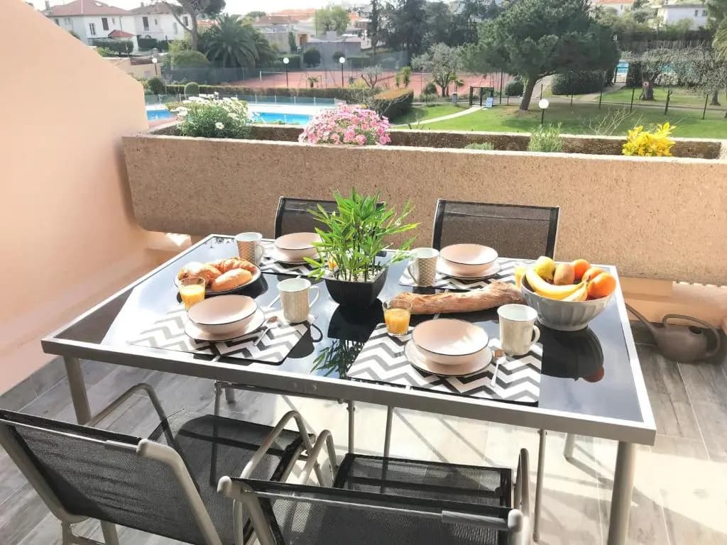 Appartement 2 pieces, renove, 2 piscines+tennis, mer, climatisation - Miniature 6