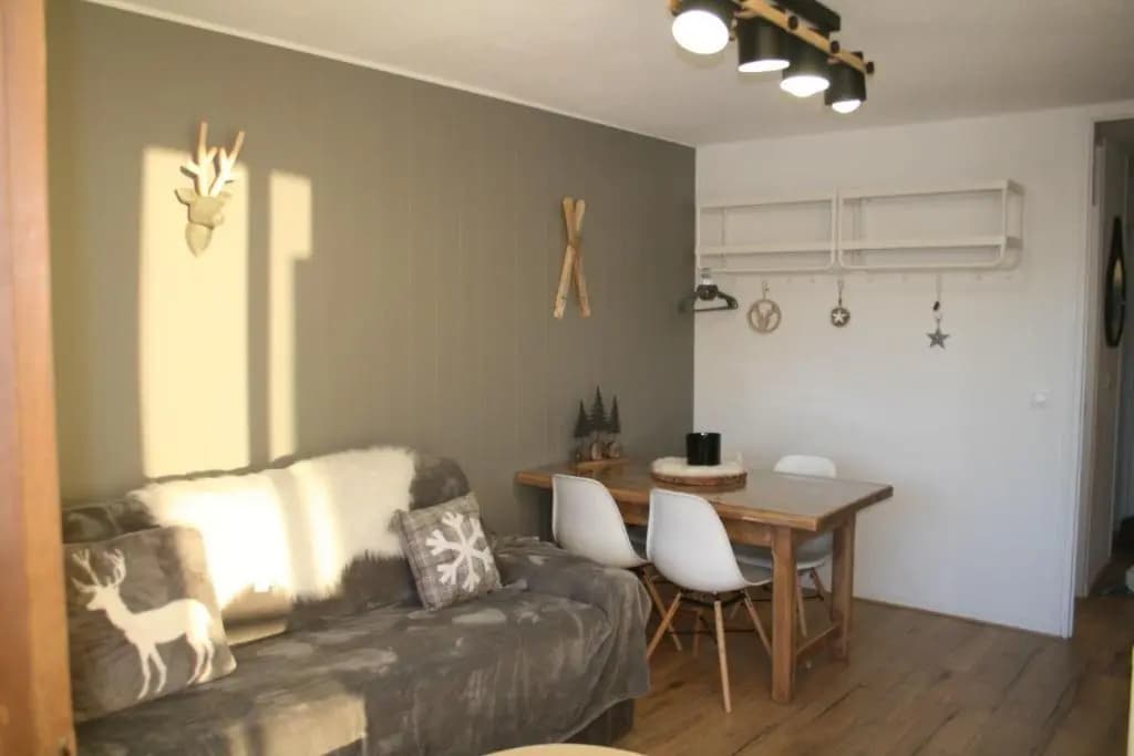 Le Flocon-Studio cabine-Balcon 4-6 Pers à 100m des pistes - Photo 4