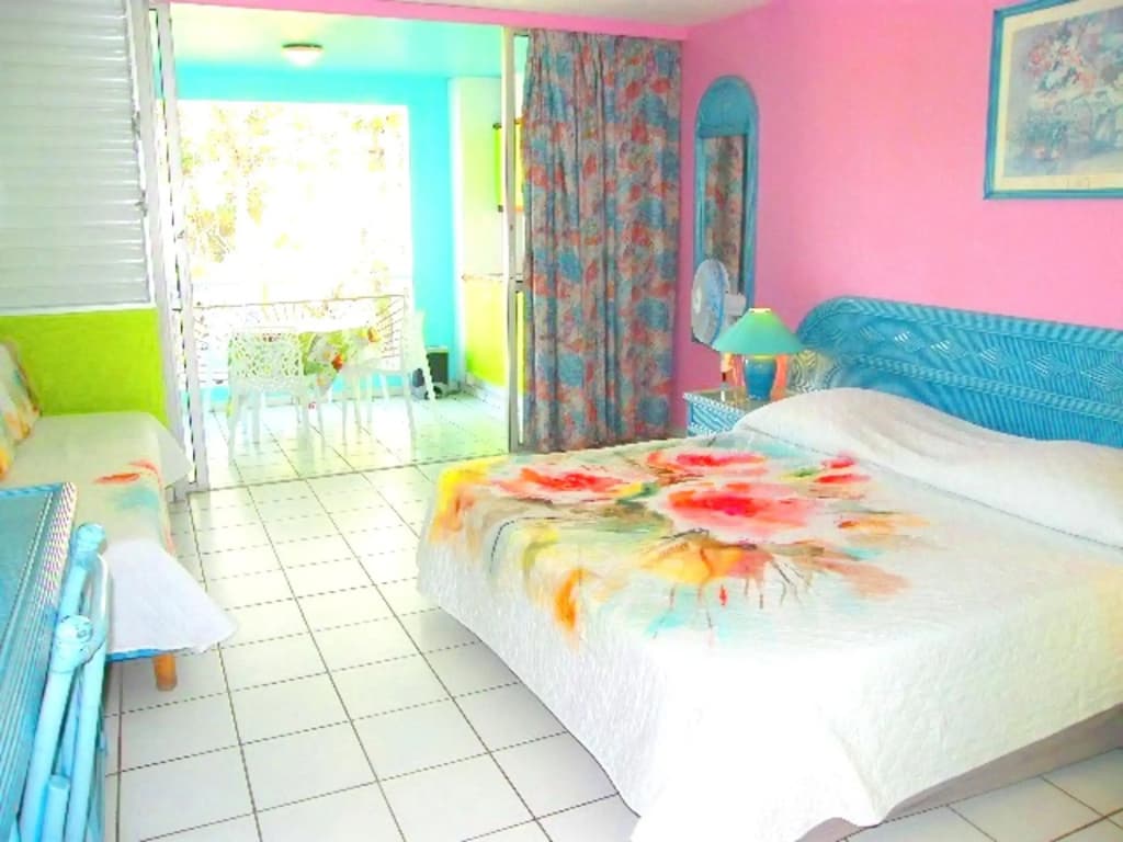 Studio a Le Gosier a 30 m de la plage avec vue sur la mer balcon amenage et wifi - Miniature 6