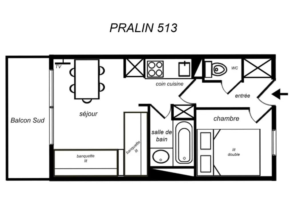 Appartement Méribel, 2 pièces, 4 personnes - FR-1-182-99 - Photo 1
