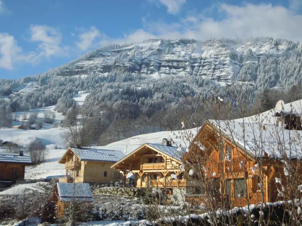 A4 km de Megève très joli studio avec jacuzzi ,vue sur les montagnes au calme - Photo 5