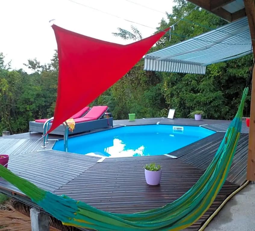 Chambre chez l'habitant avec piscine privative et vue panoramique sur la mer des cara¿s - Photo 4