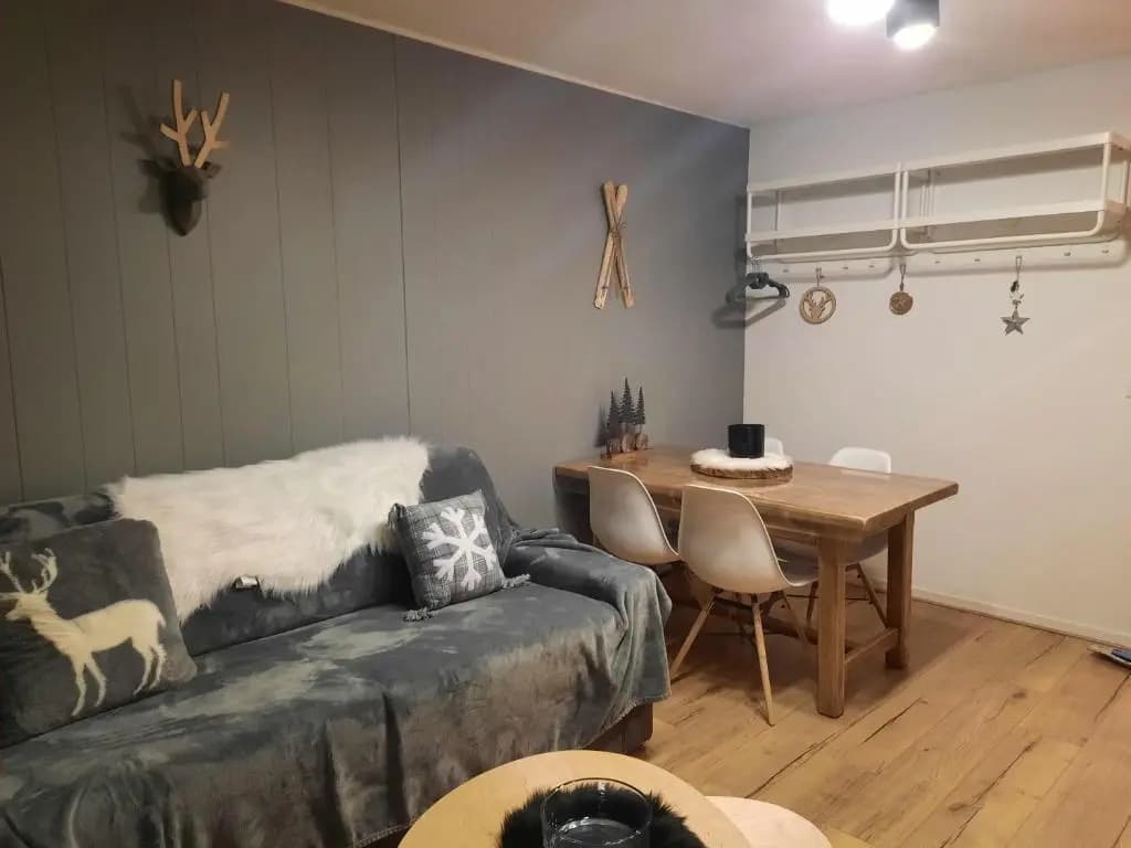 Le Flocon-Studio cabine-Balcon 4-6 Pers à 100m des pistes - Photo 2