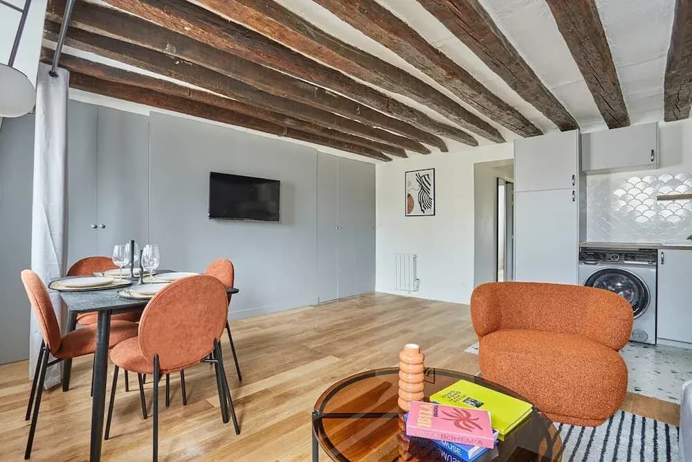 Charming Flat 1 Bedroom Le Marais Beaubourg - Miniature 6