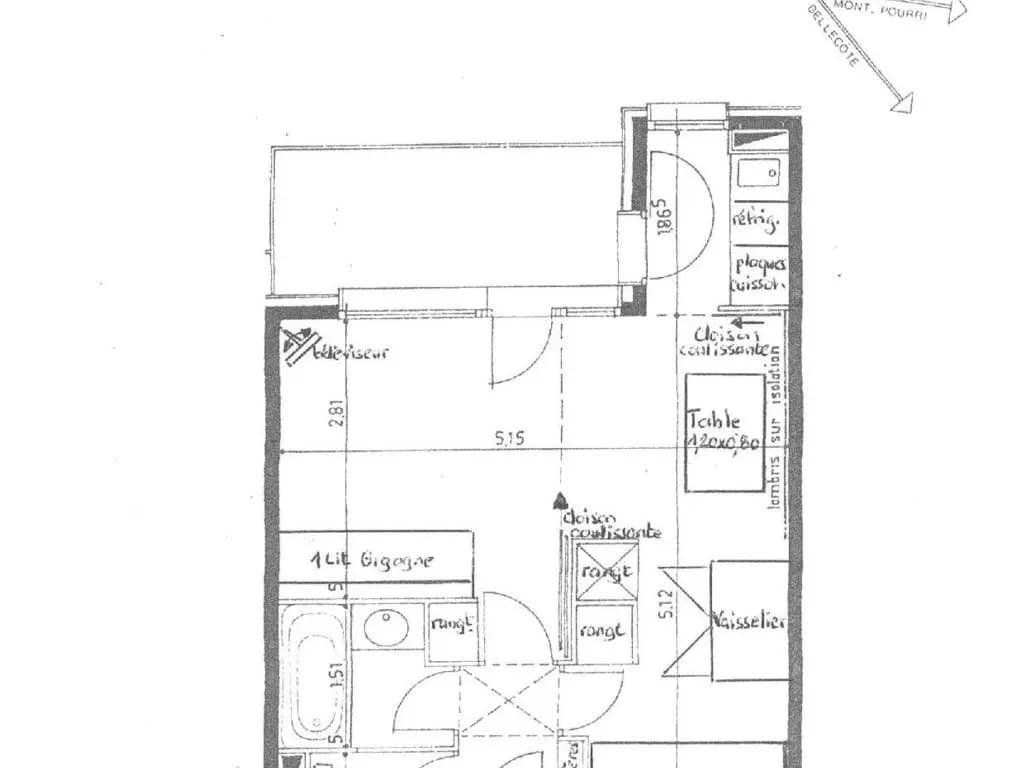 Appartement La Plagne, 1 pièce, 4 personnes - FR-1-353-74 - Miniature 7