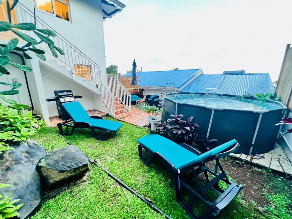 Villa T3 duplex paisible avec piscine et vue mer,rocher du diamant - Photo 4
