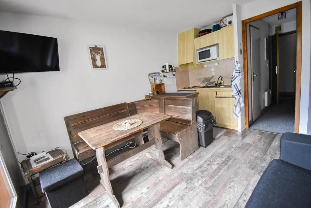 Au Pied des Pistes B48, Chaleureux studio 4 pers, balcon plein SUD, DRAPS NON COMPRIS - Miniature 6
