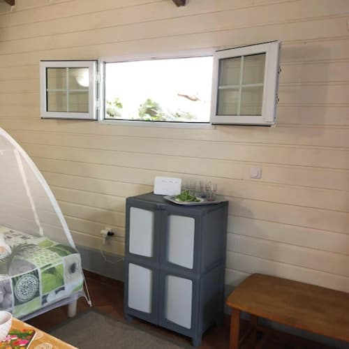 Maison d'une chambre avec vue sur la mer jardin amenage et wifi a Le Marin a 2 km de la plage