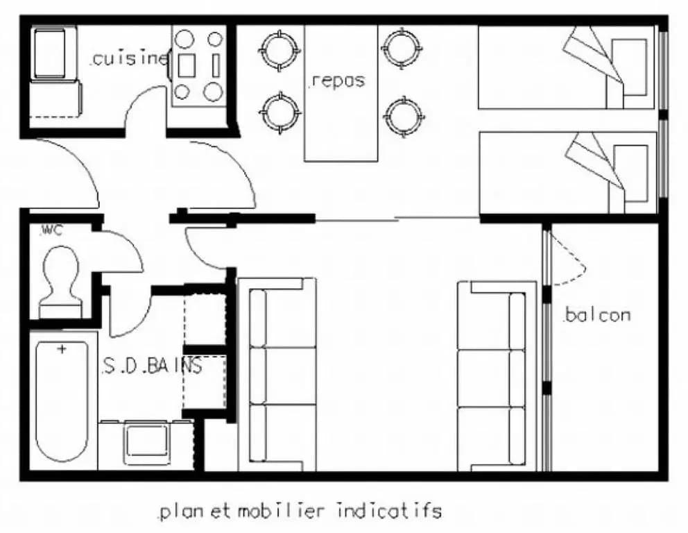 Résidence Saint Jacques B - Studio pour 4 Personnes 19 - Photo 1