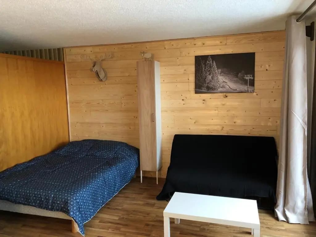 Le Relai S34 - Grand et lumineux studio avec coin montagne 4-6 pers, 50m des pistes, grand balcon exposé SUD, DRAPS NON CO...